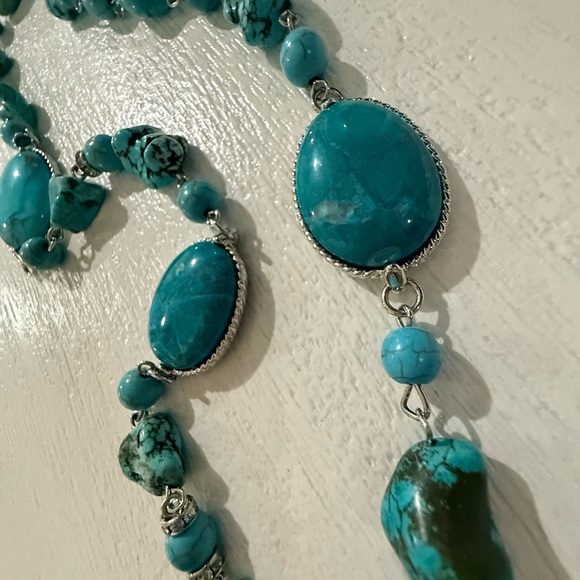 Stauer Caribbean Larimar 36” Station Turquoise Necklace NIB - Picture 8 of 13